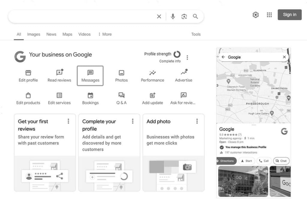 google my business chat feature phasing out new